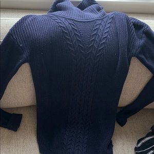Navy turtle neck sweater!